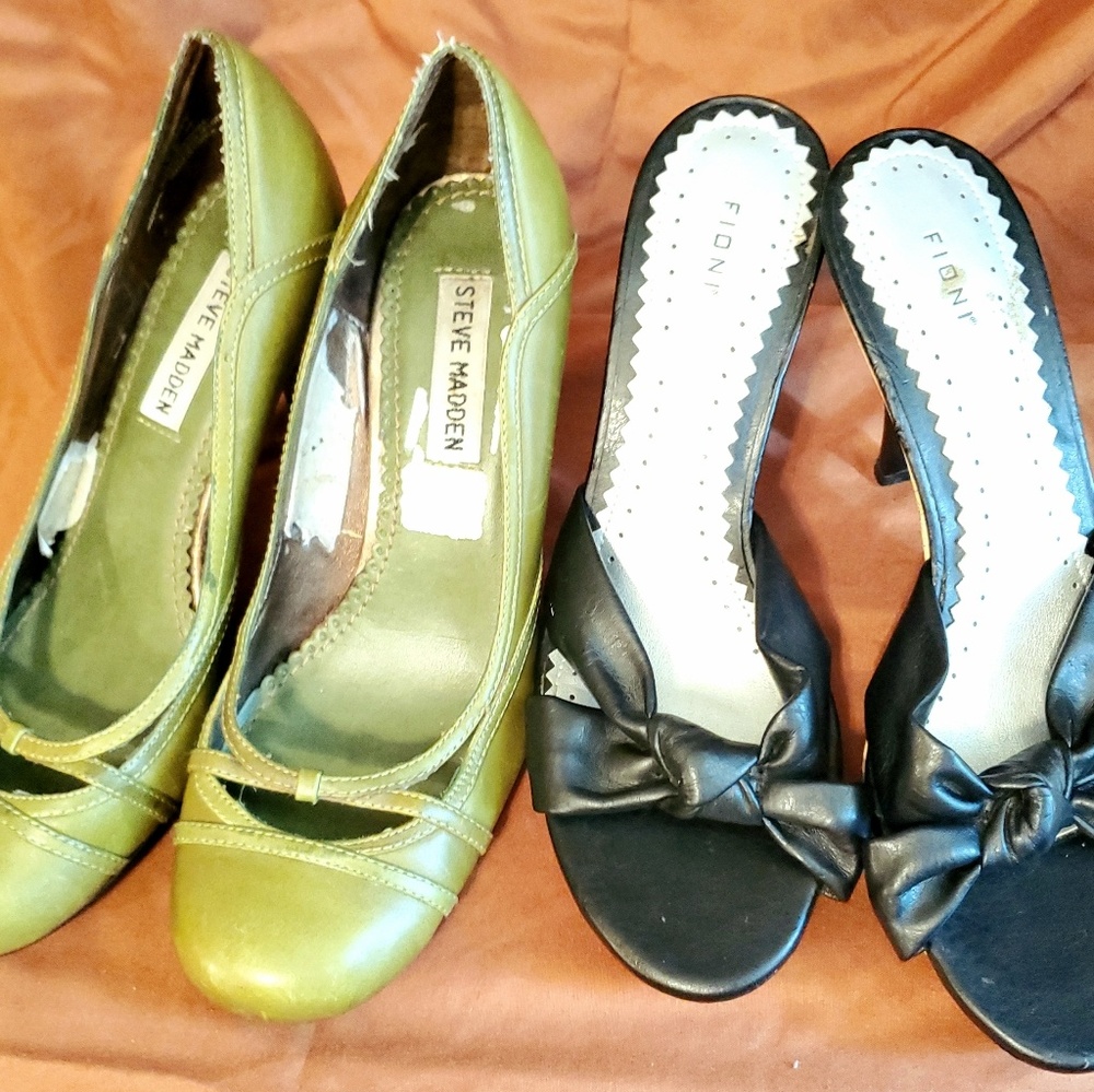 (2) Bundle of Heels, sz 6.5 Steve Madden/Fioni
